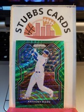 2021 Panini Prizm Green Wave #28 Anthony Rizzo Prizm