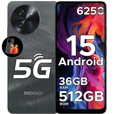 2025 DOOGEE Note59 Pro+ 5G Smartphone 36GB+512GB Android 15 6250mAh Phone NFC