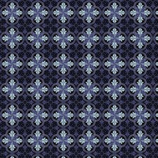 1:12th Blue And Black Interlocking Design Tile Sheet With Black Grout