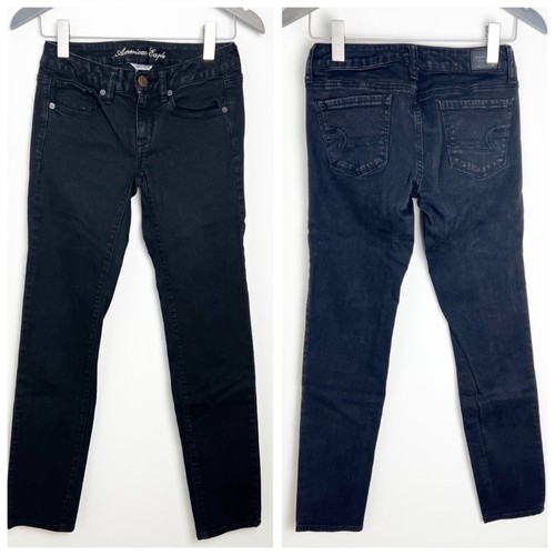 American Eagle Outfitters Black Skinny jeans Size 2 Short - Picture 9 of 9