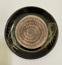 BLACK GREEN GLAZED CERAMIC FINE FRENCH GARLIC GRATER USA EDITION