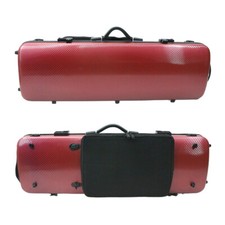 red braid 4/4 Violin Case Carbon Fiber Music Sheet Bag  Code lock Oblong Case