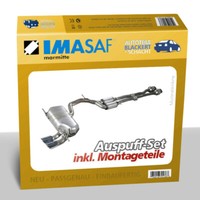 Imasaf Auspuffset Ab Kat für Ford Escort + Orion 1.3 44KW 1990-1999 | MSD + ESD