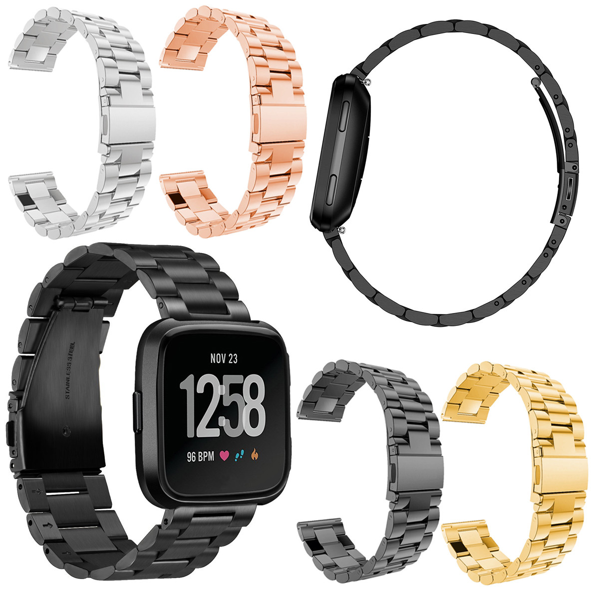 Watch Band All Fitbit Versa/Lite Edition/Special E TOYOUTHS Compatible with Fitbit Versa/Versa 2 Bands for  main image 3