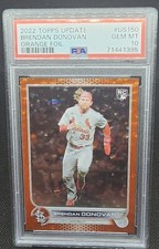 2022 Topps Update Brendan Donovan Orange Foil RC #US150 PSA 10 /299 Cardinals GM