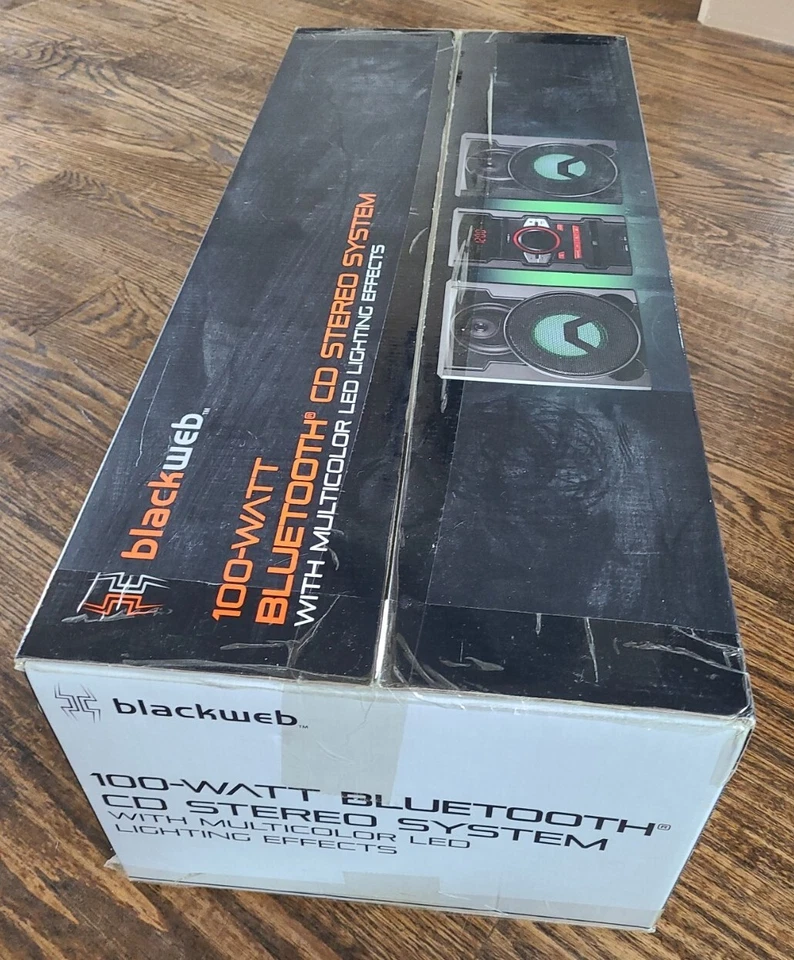 Blackweb BWD19AAA06 100 Watt Bluetooth Stereo System 2 Speakers -Brand NEW - Image 2 of 4