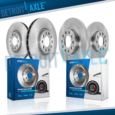 Front Rear Brake Rotors Kit for Chevy Malibu Equinox GMC Terrain Buick LaCrosse - Image 1 of 4