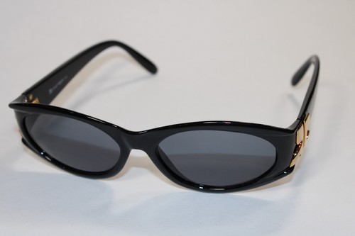Vintage Courrèges black/Gold accent Paris Sunglasses Mod.9639 C-01 NOS (New)