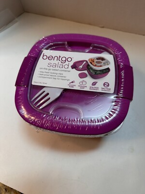 NEW Bentgo Salad BPA-Free Lunch Container Large 54-oz Salad Bowl, 4-Compartment