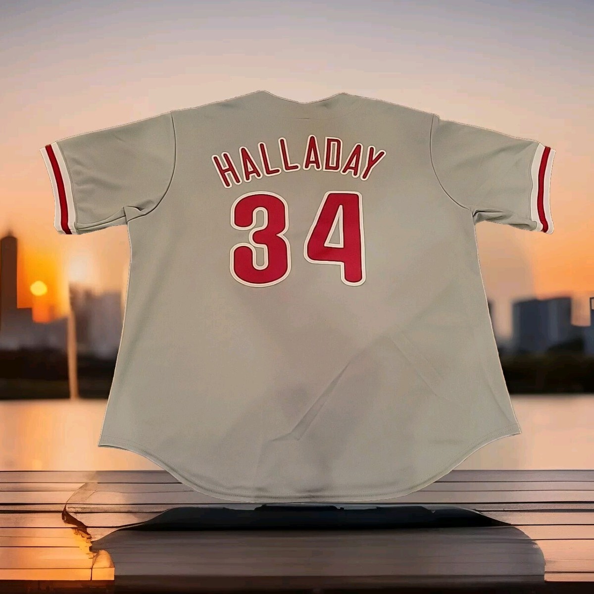 Roy Halladay Philadelphia Phillies Authentic Majestic Jersey 34