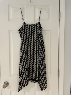madewell silk trapeze dress MADEWELL Silk Trapeze Cami Dress in Bloomstamp size Medium
