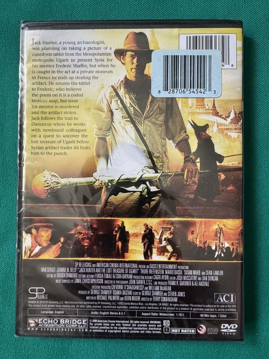 Jack Hunter And The Lost Treasure Of Ugarit DVD By Ivan Sergei