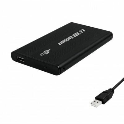 USB 2.0 to 2.5'' IDE Hard Drive External Case Enclosure - Black
