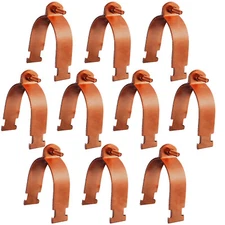 Highcraft Strut Clamp, Copper Epoxy Coated Steel, for 1 in. Pipe 10 Pack