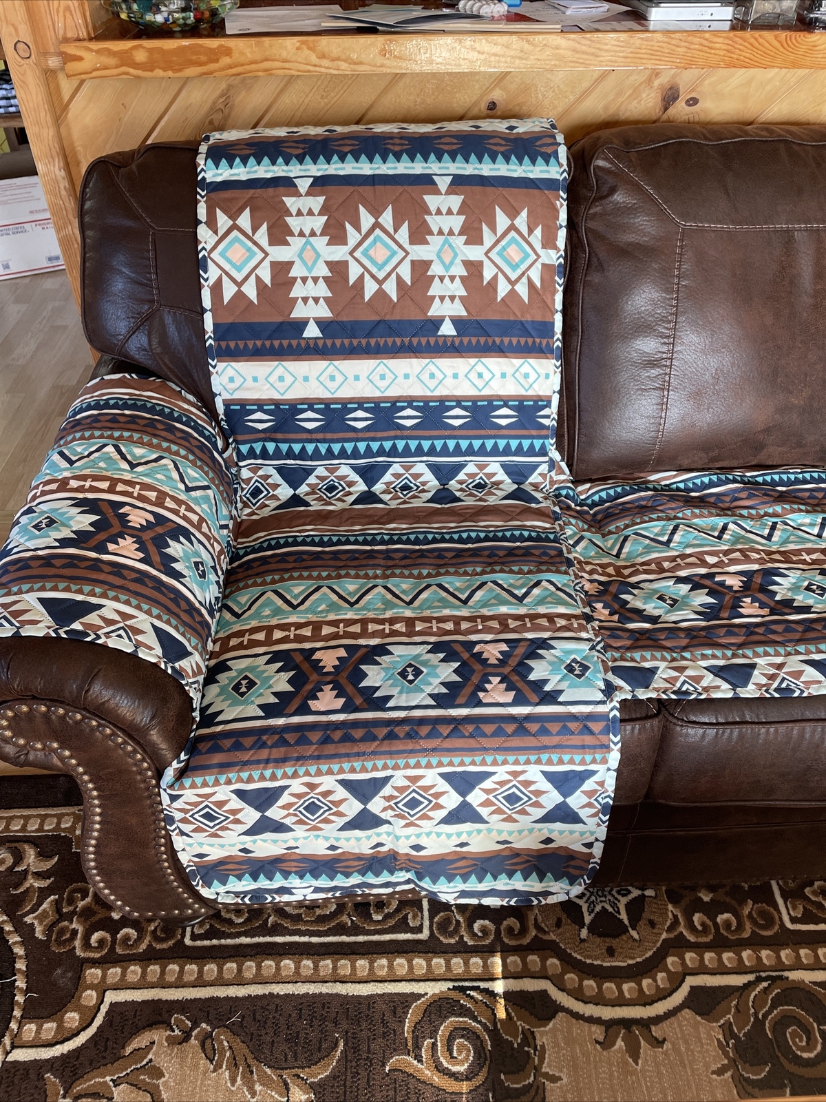 Quilted Recliner Chair Slipcover Mat Armchair Throw Cover Protector