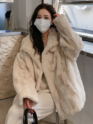 thevirgins ファーコート Lamb collor fur coat thevirgins ファーコート Lamb collor fur coat thevirgins ファー