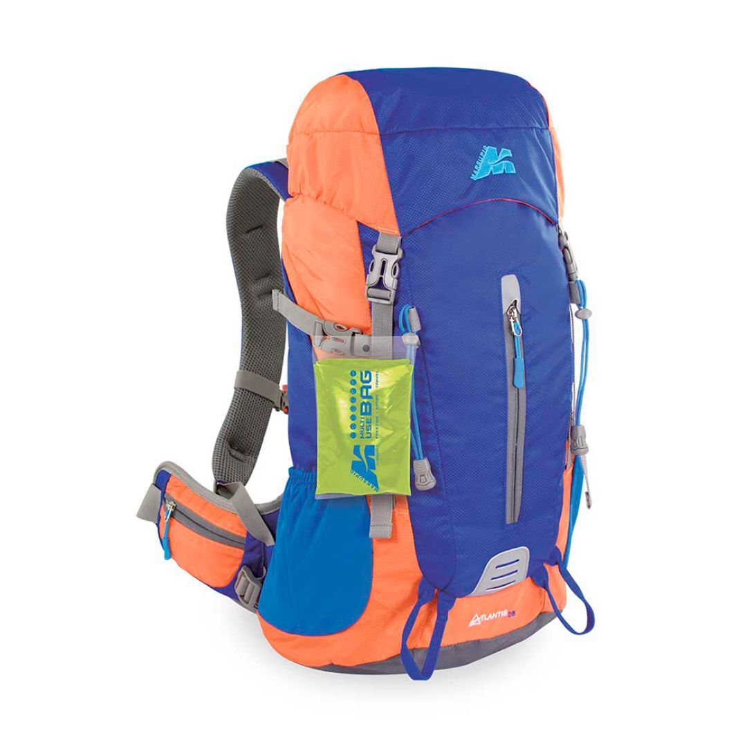 Marsupio Atlantis 28 mochila trekking azul naranja