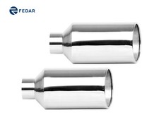 Fedar Inlet 4 Outlet 8 Length 18 Exhaust Tip 2-pack