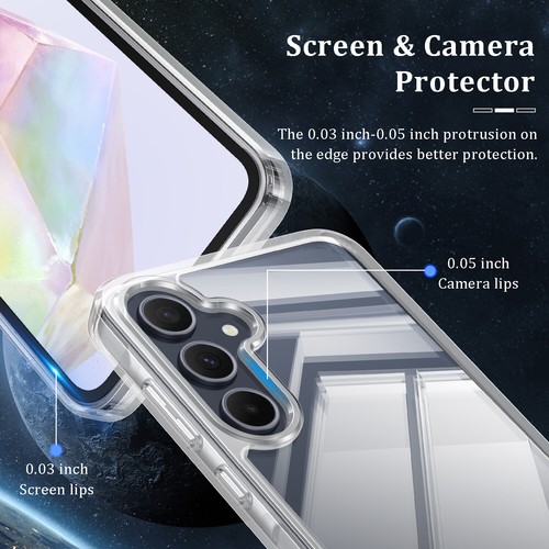 For Samsung Galaxy A35/25/15/55 5G Clear Case Rugged Shockproof Phone Cover - Picture 8 of 12