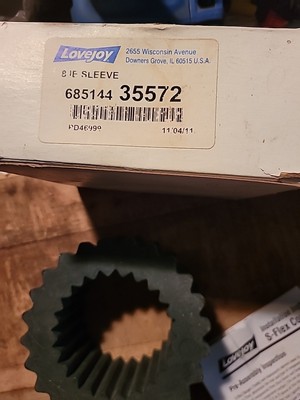 Lovejoy 68514435572 S-flex Coupling Sleeve 8je Size 8 for sale 