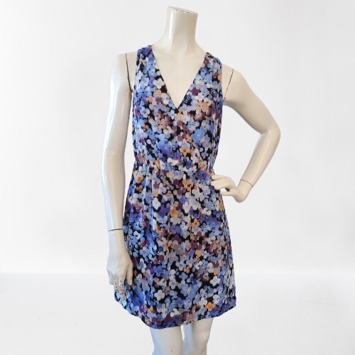 stitch fix blue floral dress NWOT Stitch Fix 41 Hawthorn Hellena Faux Wrap Blue Floral Maxi Dress Small