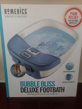 HoMedics Bubble Bliss Deluxe Foot Spa Bubble Foot Massager. New