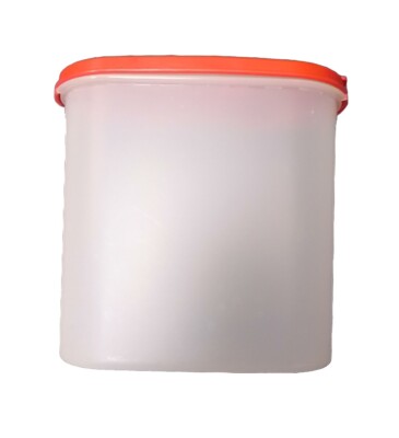 Tupperwareデイリーストッカー Vintage Tupperware Container Clear Red Modular 1613 1617 1618 With