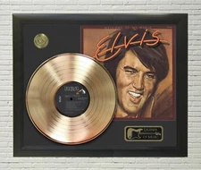 Elvis Presley Welcome To My World Framed Legends Of Music Gold LP Record Display