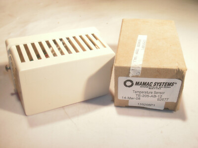 MAMAC SYSTEMS TE-205-AB-12 WALL TEMP SENSOR 10 K TYPE II LIEBERT 135208P1