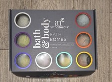 Art Naturals Bath  Body Bath Bombs Wooden Box Gift Set 12 
