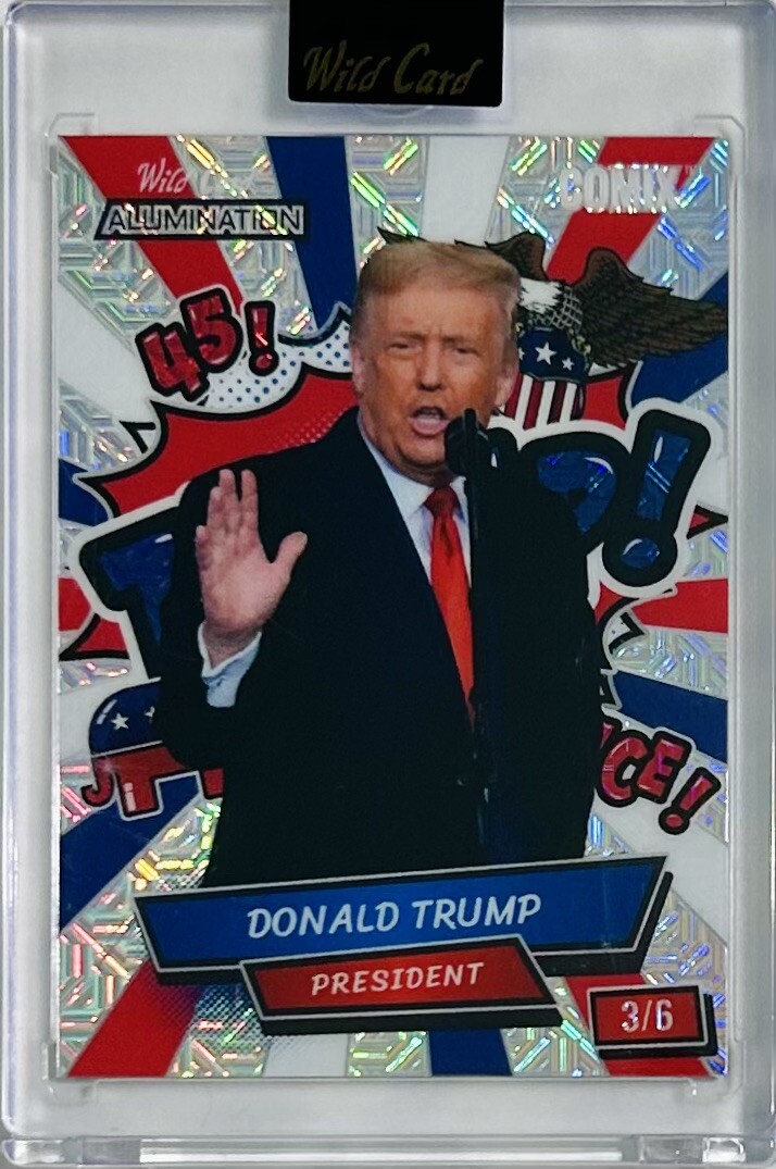 Donald Trump 2024 Wild Card Alumination Comix #ACRT-DT6