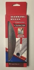 Marking Rules 6" Precision Imperial T-Rule Carpenter Ruler Stainless Steel New 