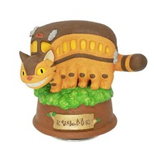 Sekiguchi Studio Ghibli My Neighbor Totoro Porcelain Music Box Cat Bus on Tree
