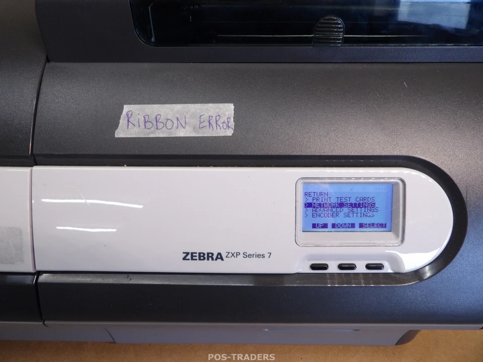 Zebra ZXP Series 7 Single Side Color ID Card Printer LAN & USB RIBBON ERROR - Bild 2 von 4