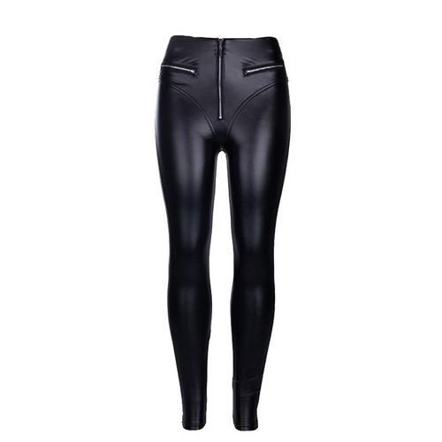 Le donne Faux Leather Leggings Sexy Vita Alta Matita Pantaloni Pantaloni  Attillati Push Up | eBay