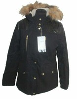 S6) Jacke Damenjacke Parker Parka Dark Schwarz Ltb Gr. S 36 Neu