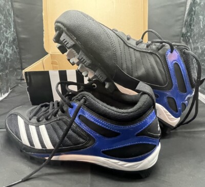 Adidas Howard MD MID Baseball Black/Blue- Nice Find From 2009 In Box