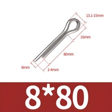 SPLIT PINS COTTER PINS RETAINING PINS STAINLESS STEEL 304 A2 ALL SIZES & LENGHTS
