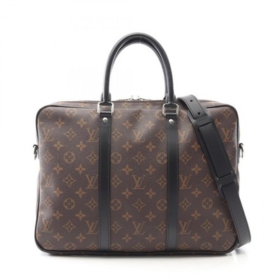 LOUIS VUITTON PDV PM 2Way Shoulder Briefcase M52005 Monogram macassar canvas LV