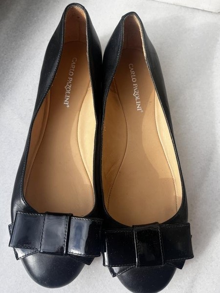 Women Carlo Pazolini Heels Black Leather 40 #111R