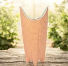Ceramic vase with silver line decoration by Shawnee Pottery