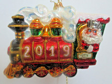 Radko ALL ABOARD Santa Train Conductor 2019 1020071 Christmas Ornament