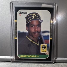 Donruss Barry Bonds #361 Pittsburgh Pirates 1987 Rookie Baseball Card. rookie card picture
