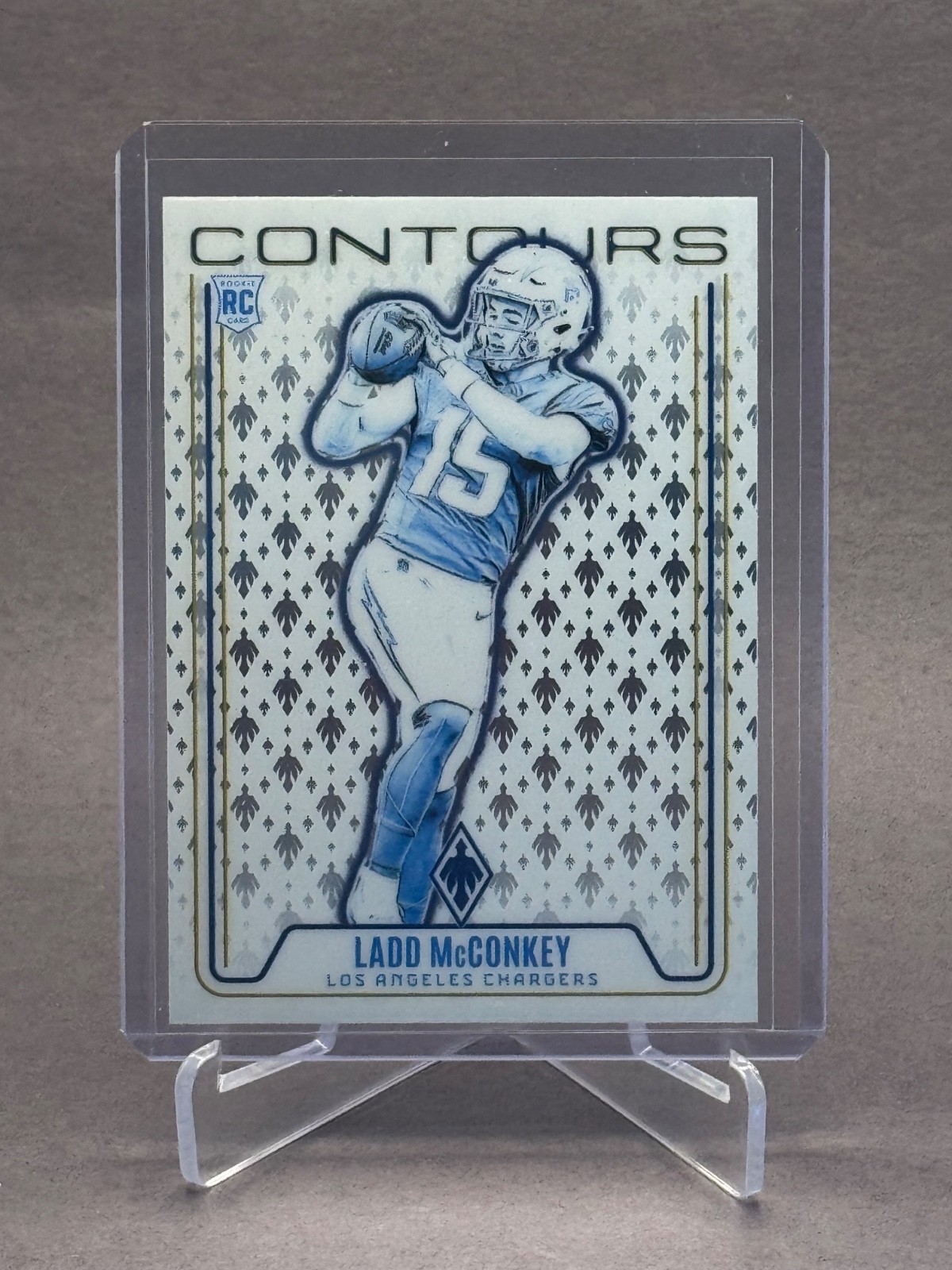 2024 Panini Phoenix - Contours Ladd McConkey #CON-LMY Purple (RC)