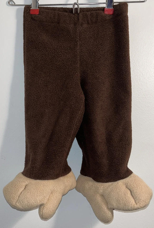 ANTIGUO AZUL MARINO Marrón Oscuro CHAQUETA MONO PANTALONES FELPA DISFRAZ HALLOWEEN 18-24 MESES Foto 4 de 4