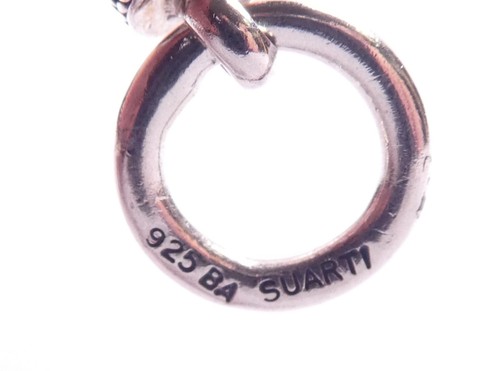 QVC Bracelet Suarti Byzantine Link 925 Sterling Silver Toggle 2004 Hallmarked - Picture 6 of 9
