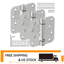 3 Pack 4 Inch Brushed Nickel Self Closing Hinges 58 Radius Corners Ul Listed 3 Pack 4 Inch Brushed Nickel Self Closing Hinges 58 Radius Corners Ul Listed