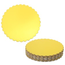20 Pezzi Torte Rotondi in Cartone, Tagliere per Torte da 10 Pollici per Dessert, Oro
