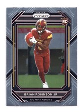 Brian Robinson Jr. Rookie RC Base 2022 Panini Prizm #321 Washington Commanders