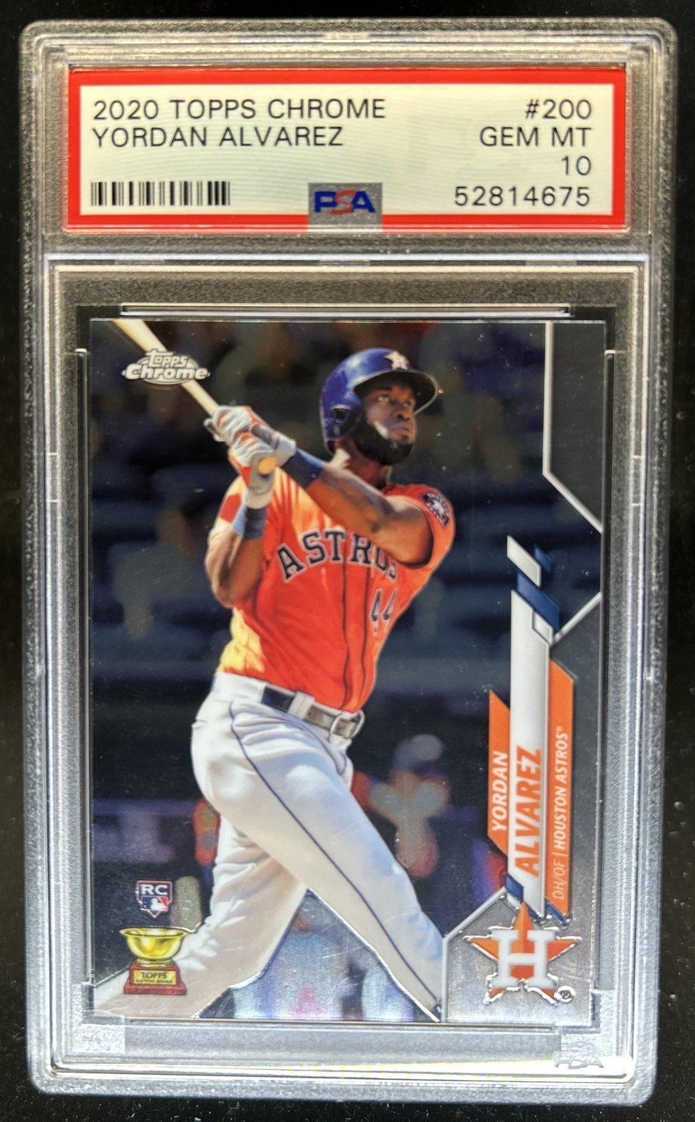 2020 Topps Chrome Yordan Alvarez Rookie All-Star #200 Astros PSA 10 (75)